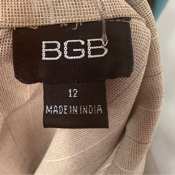 BGB Women’s Beige Striped Unlined Blazer Jacket Size 12. - Picture 9 of 10